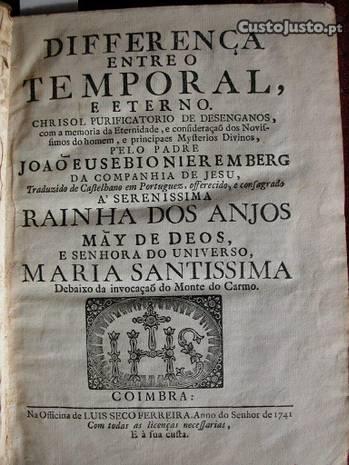 Diferença entre o Temporal e o eterno. 1741