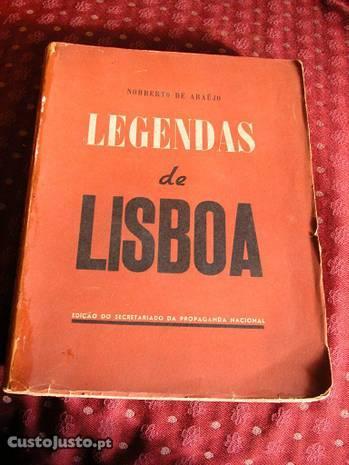 Legendas de Lisboa. Norberto de Araújo. SPN