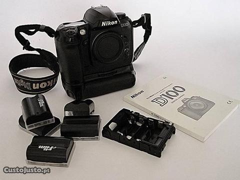 Câmara Dig. Nikon D100 C/Grip MB-D100 multifunções