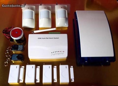 Kit Alarme GSM Wireless C/ Vários acessó + Sirene