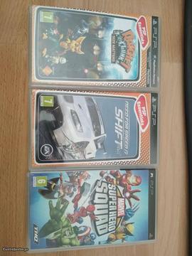 PSP Jogos: Ratchet e Clank/Need for Speed/Marvel