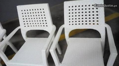 Cadeiras Exterior brancas