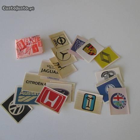 Cromos de emblemas de automóveis (32 unid.) 1984