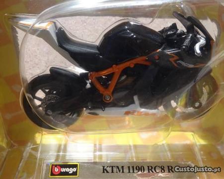Mota em Miniatura ( Burago ) - KTM 1190 RC8 R