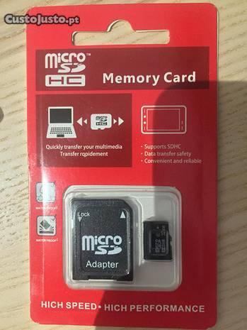 Micro sd 32 GB novo clase 10