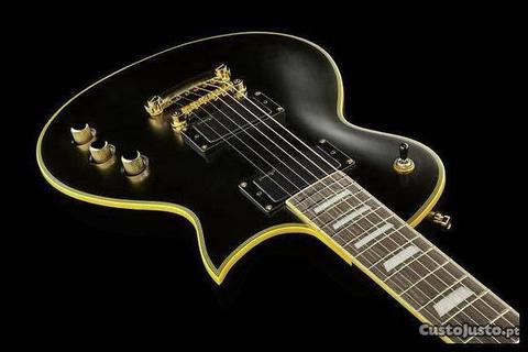 Guitarra Les Paul SC Custom Active Vintage Black