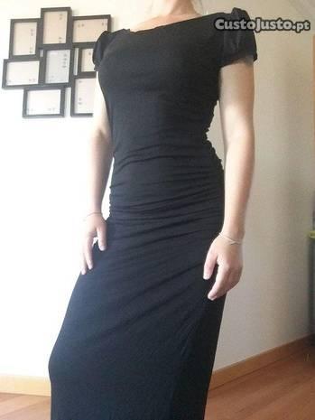 Vestido preto comprido