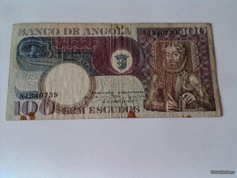 Nota 100 Escudos Angola