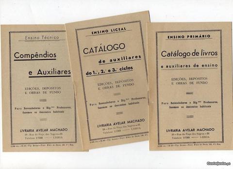 Três catálogos da Livraria Avelar Machado (1946)