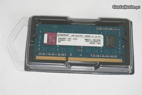 Memória para portátil 1GB PC3-10600S DDR3 SO-DIMM