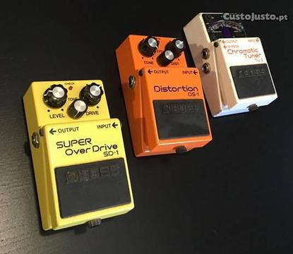 Pedais Boss TU2 , SD1 , DS1