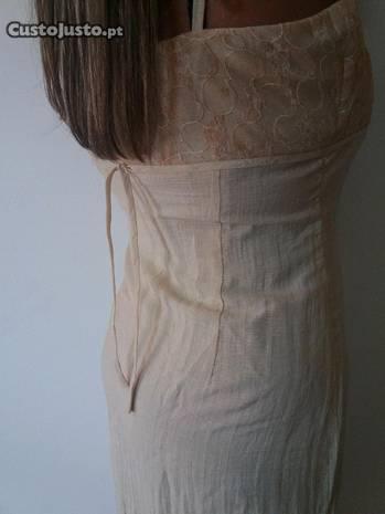 Vestido comprido+echarpe+ mala Ana Sousa