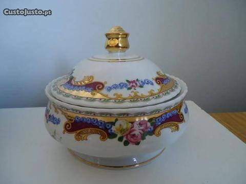 Caixa Redonda Média Porcelana Limoges - Nova