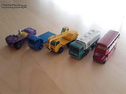 5 carros Matchbox anos 60 / 70
