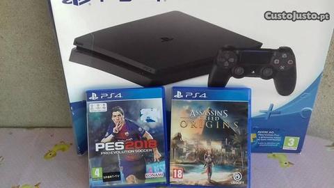 Ps4 SLIM 1TB+2 jogos +garantia worten