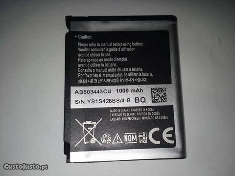Para vários modelos Samsung Bateria Ab603443cu
