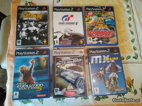 Conjunto jogos para a PlayStation 2