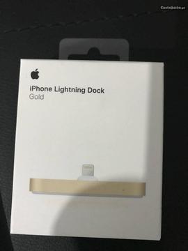 Carregador Apple Base Dock Lightning iPhone Gold