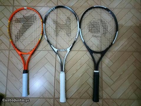 Pack três raquetes (Sportzone, K-Open e Artengo)