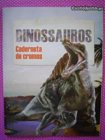 Dinossauros - Colecção de cromos e 6 livros-novo
