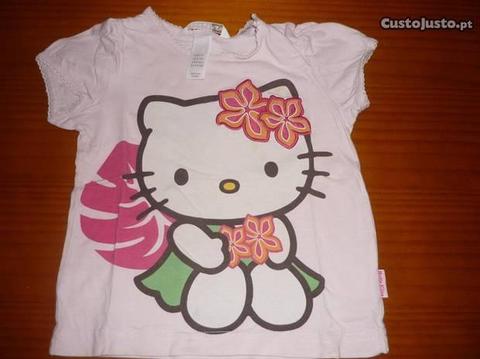 T´Shirt Hello Kitty 6-9 Meses Super Barata