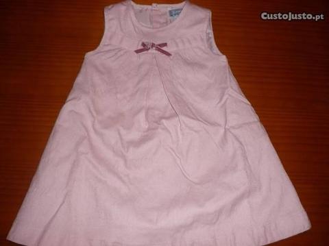 Vestido Rosa 9-12 Meses Muito Bonito e Barato