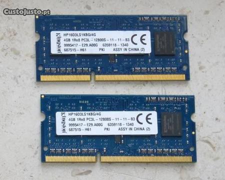Memória Kingston DDR3 PC3L 2x4GB 1.35v