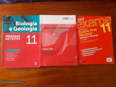 Livros preparação para exame biologia e geologia