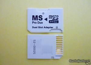 Adaptador Duplo Micro SD p/ Memory Stick PRO DUO