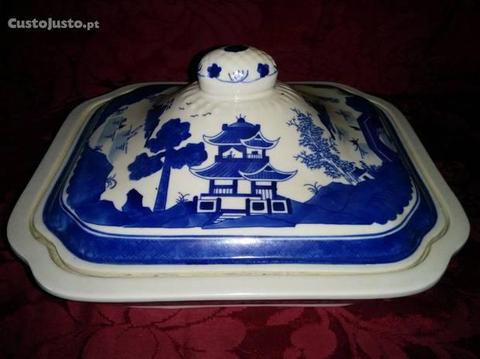 Travessa porcelana, cantão china , meados sec,xx