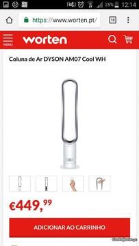 Coluna de ar Dyson AM O7 COOL