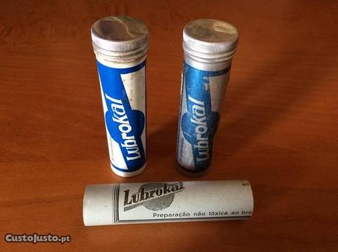 2 Antigas embalagens de Lubrocal