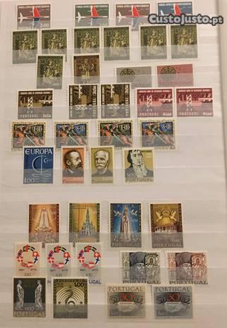 Séries, selos isolados e par de selos 1965 a 1968