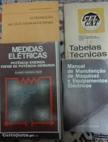 4 Livros de Engenharia Eletrónica Eletrotécnica