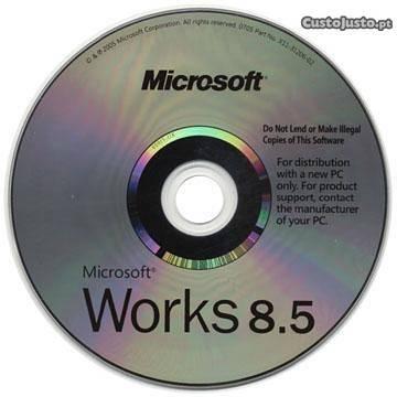 microsoft works 8.5 original com licença