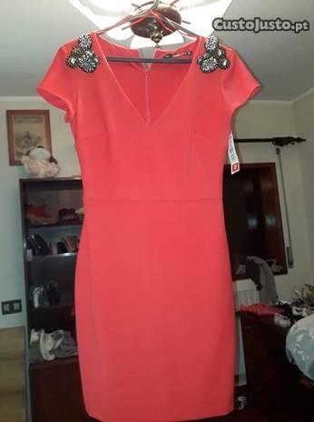 Vestido vermelho Zara, novo com etiqueta