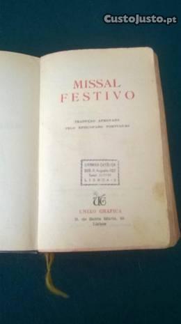 Missal festivo, tradução aprovada pelo Episcopado