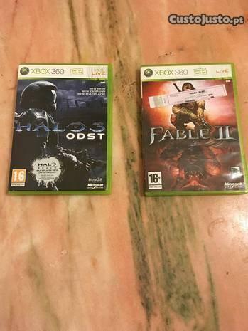 Jogos Xbox 360 Fable 2 e Halo 3 ODST