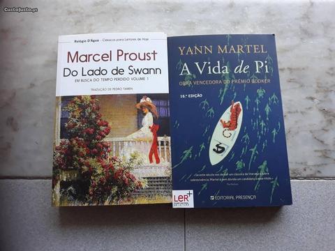Obras de Marcel Proust e Yann Martel