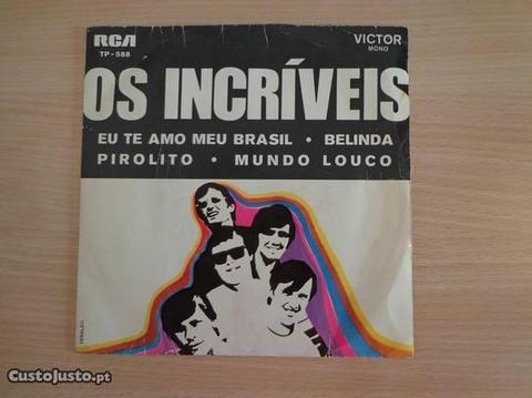 Disco vinil single - Os Incríveis