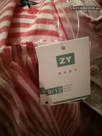 Vestido novo c/ tapa fraldas