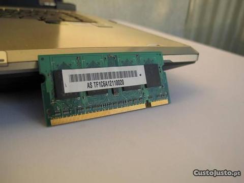 Memórias para PC e portátil DDR e DDR2 de 512Mb
