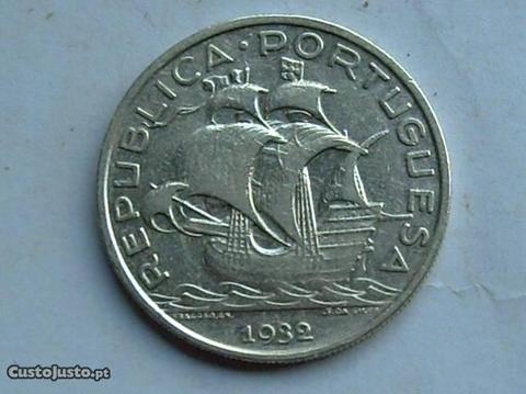 713- 10.00 de 1932 em prata bonita moeda 10.00