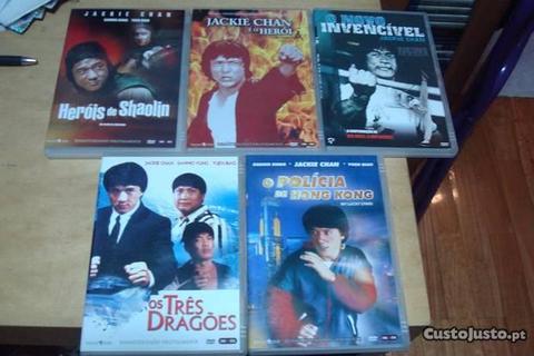 lote 5 filmes jackie chan originais