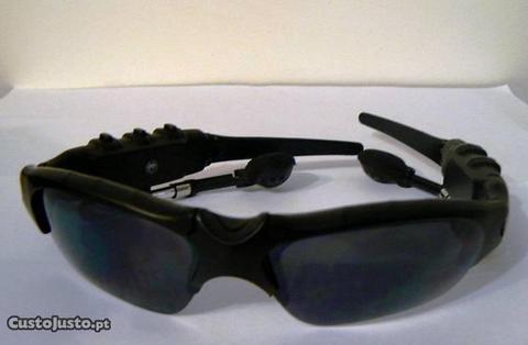 Auriculares óculos sol Bluetooth MP3 2Gb memória