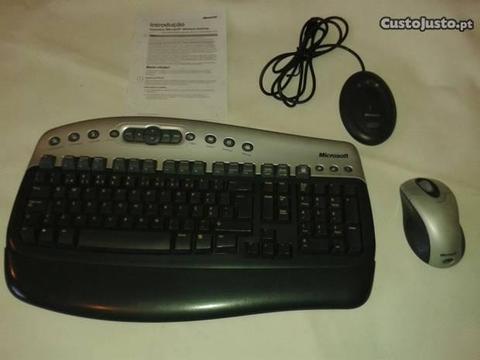 Conj.s/fios p.computador:teclado+ rato+ receiver