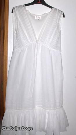 Vestido branco arrendado, Tam M