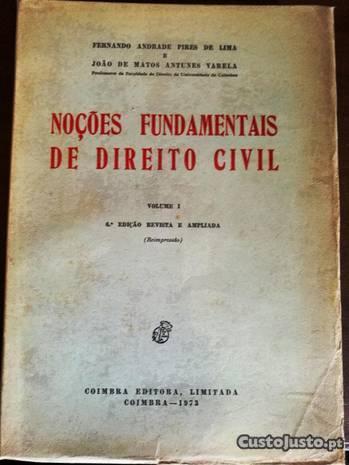 Noções de Direito Civil - Pires de Lima e A.Varela