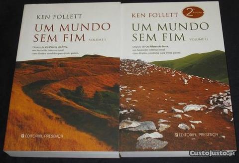 Livros Um Mundo Sem Fim volume I e II Ken Follett