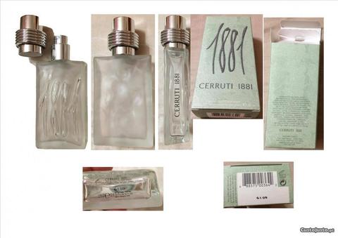 Frasco vazio de perfume Cerruti 1881, 50ml com cai